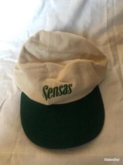1 Casquette Sensas Blanc Vert Pêche Occasion Collection