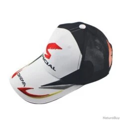 DAIWA Casquette Authentique Blanche/Rouge/Jaune - ENCHERES PAS DE PRIX DE RESERVE !!
