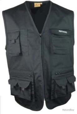 Gilet Reporter Ripstop Noir