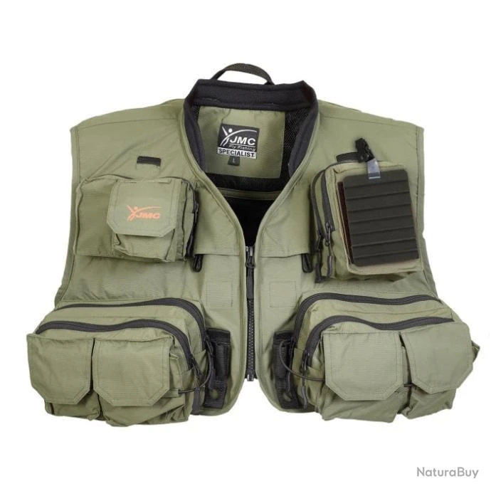 Gilet De Pêche Mouche MDC Specialist 4.0 Vert