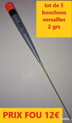 LOT 5 FLOTTEURS BOUCHONS VERSAILLES AUTAIN 1 GR L 9 CMS LOT 4
