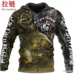 PROMOTION : SUPERBE SWEAT À CAPUCHE PÊCHE , FERMETURE ZIPPÉE REF 1201