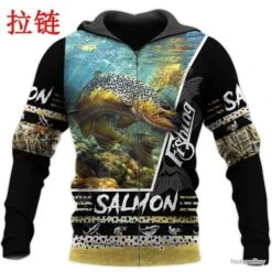 PROMOTION : SUPERBE SWEAT À CAPUCHE PÊCHE , FERMETURE ZIPPÉE REF 1215