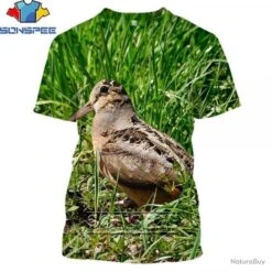 SUPERBE : T - Shirts Impression 3 D BÉCASSE N4