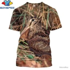 SUPERBE : T - Shirts Impression 3 D, Motif BÉCASSE N 2