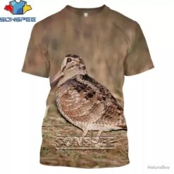 SUPERBE : T - Shirts Impression 3 D, Motif BÉCASSE N 4