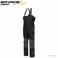Salopette WP Performance Savage Gear Black/Grey L