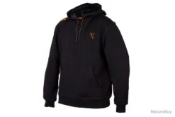 Sweat A Capuche Fox Black Orange Hoodie