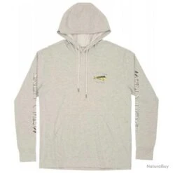 Sweat Shirt Salty Crew El Dorado Hood Tech Tee Athletic Grey