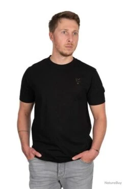 T-SHIRT FOX NOIR XL