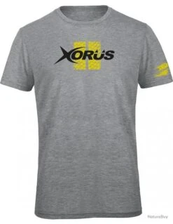T Shirt Ultimate Fishing Xorus Gris Clair Chine Et Jaune