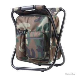 Tabouret Sac à Dos 3 En 1 Isotherme Pour Camping Randonnée Pêche Festival Plage