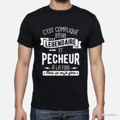 Tee-shirt De Pêche Pour Passionné De Poisson Pêcheur Bateau Homme Femme T Shirt