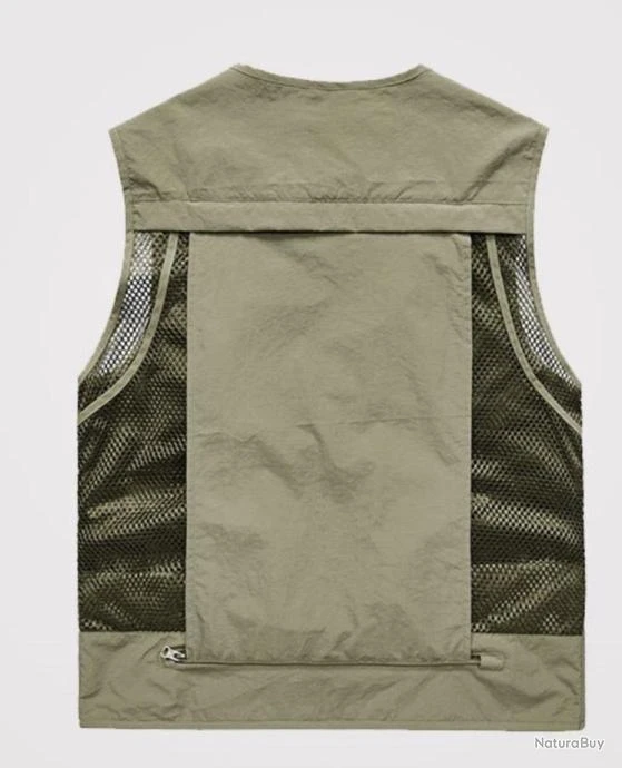 Mountain Gilet De Pêche 12 Poches, Coloris GRIS......LIV OFFERTE – Image 3