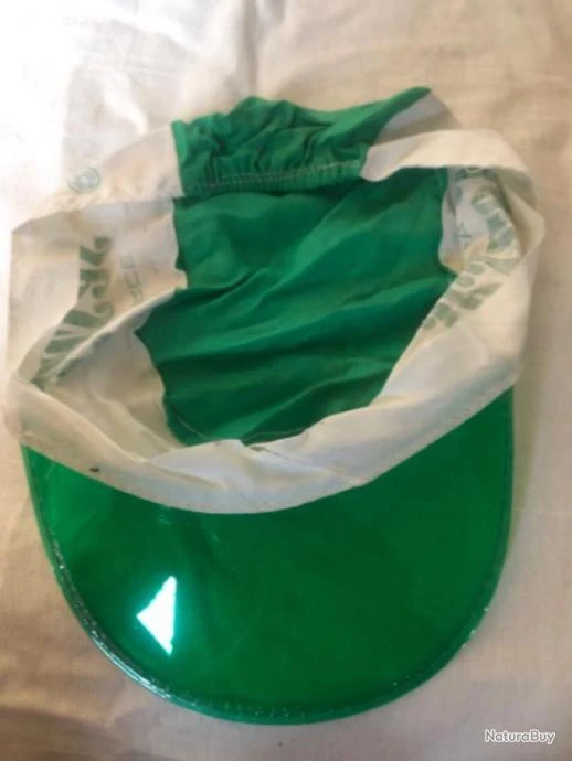 1 Casquette Sensas Blanc Vert Visière Plastique Pêche Occasion Collection – Image 4
