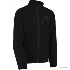 Sweat Polaire Zippé Daiwa Noir