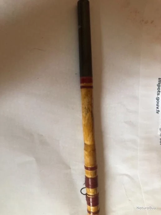 1 Canne Bambou 3,80 M Pexor Pezon Et Michel . 3 Brins Système Auto élastic .Pêche Ancien Collection – Image 11